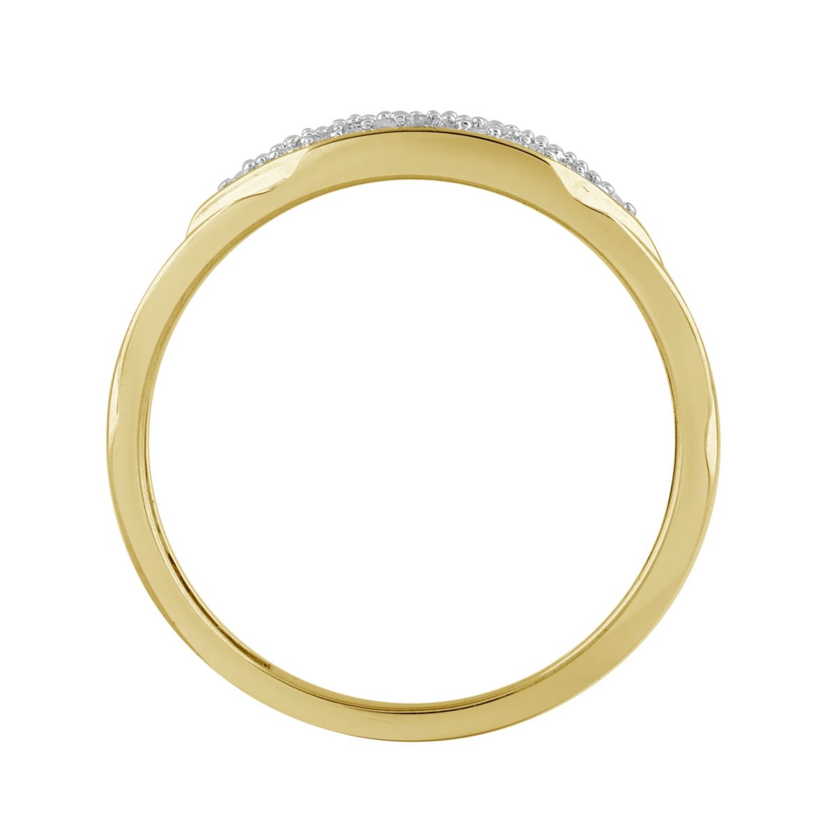 1/5ct. t.w. Diamond Mens Band in 10K Yellow Gold