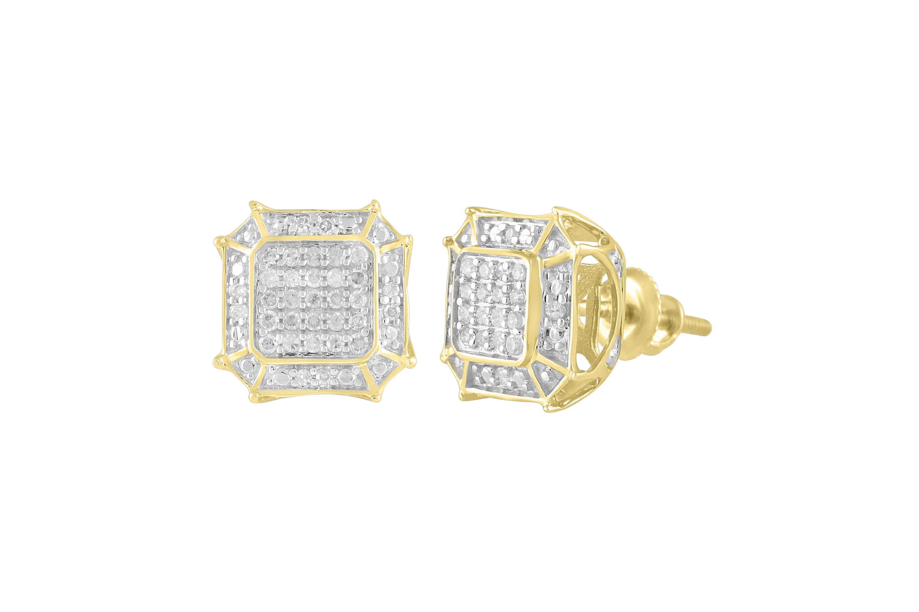 1/6ct. t.w. Diamond Stud Earring in 10K Yellow Gold