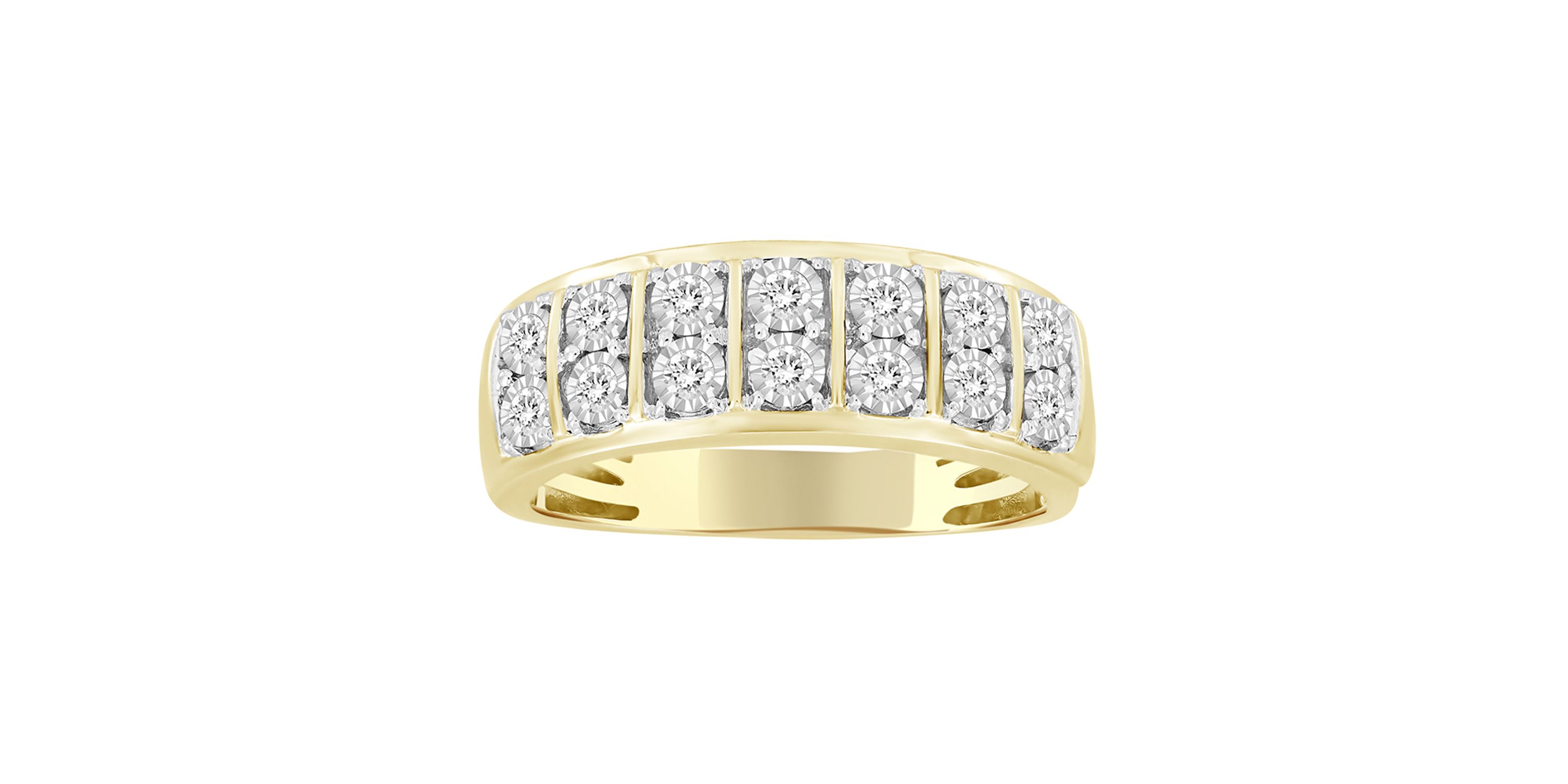 1/2ct. t.w. Diamond Mens Ring in 10K Yellow Gold