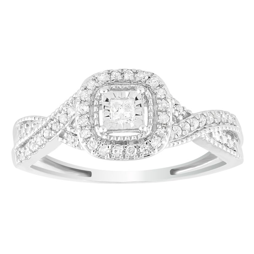 1/5ct. t.w. Diamond Ladies Ring in 10K White Gold