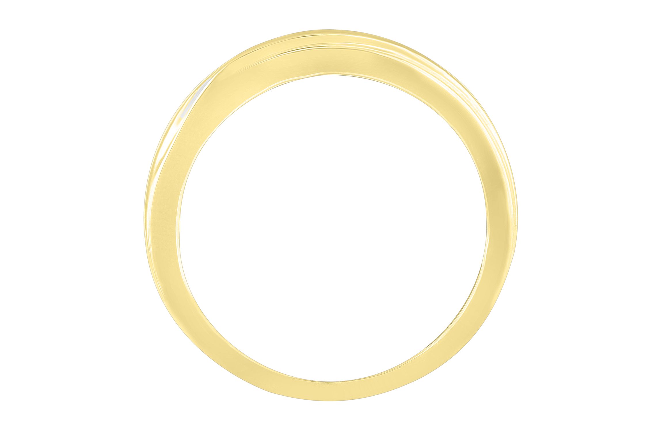 1/10ct. t.w. Diamond Mens Band in 10K Yellow Gold