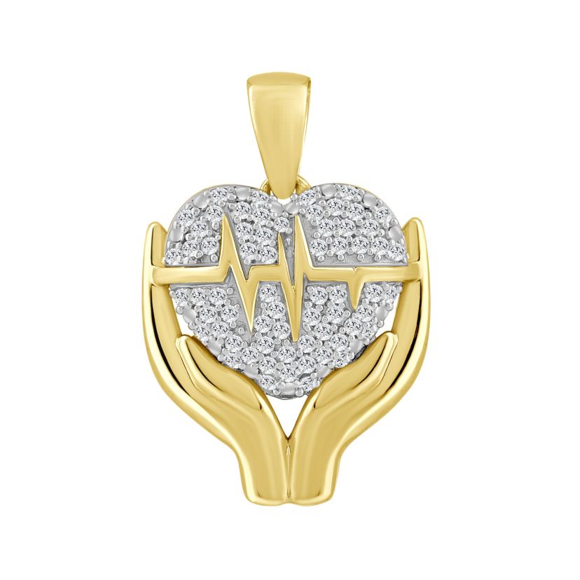 1/5ct. t.w. Diamond Pendant Neckace in 10K Yellow Gold