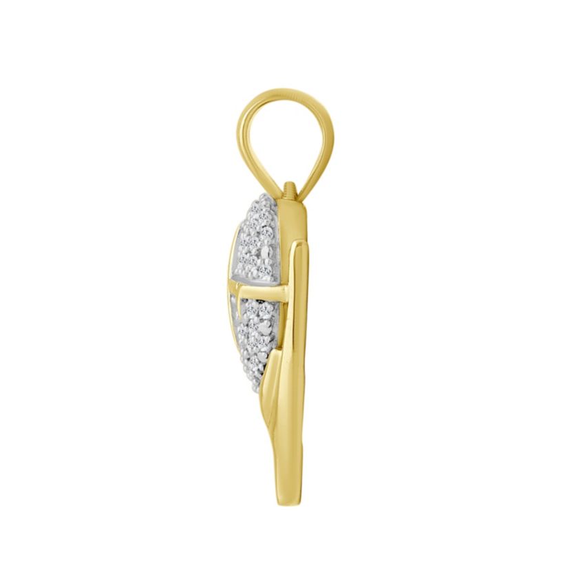 1/5ct. t.w. Diamond Pendant Neckace in 10K Yellow Gold