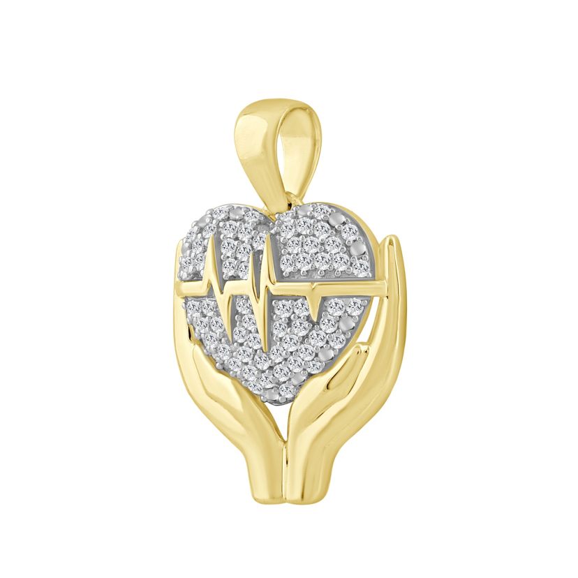 1/5ct. t.w. Diamond Pendant Neckace in 10K Yellow Gold