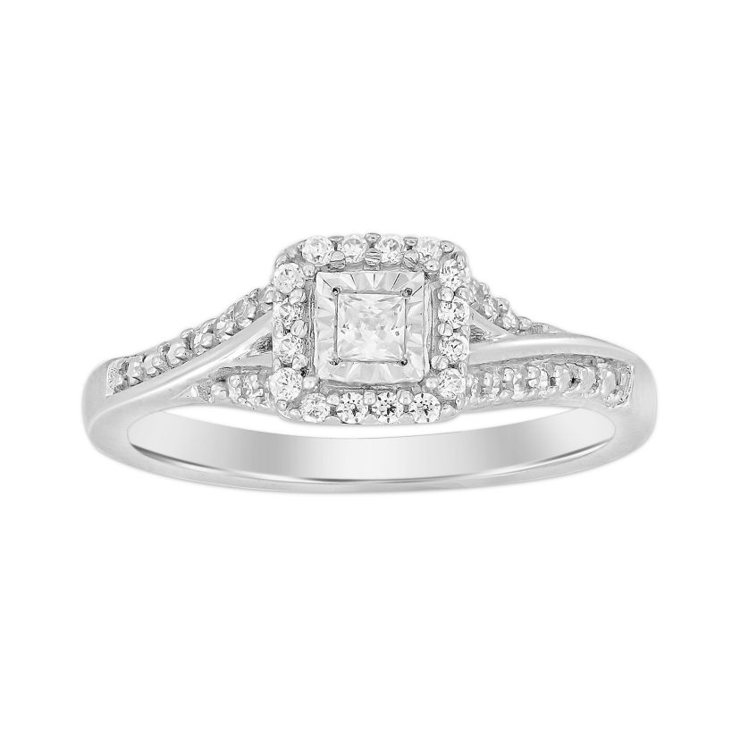1/4ct. t.w. Diamond Ladies Ring in 10K White Gold