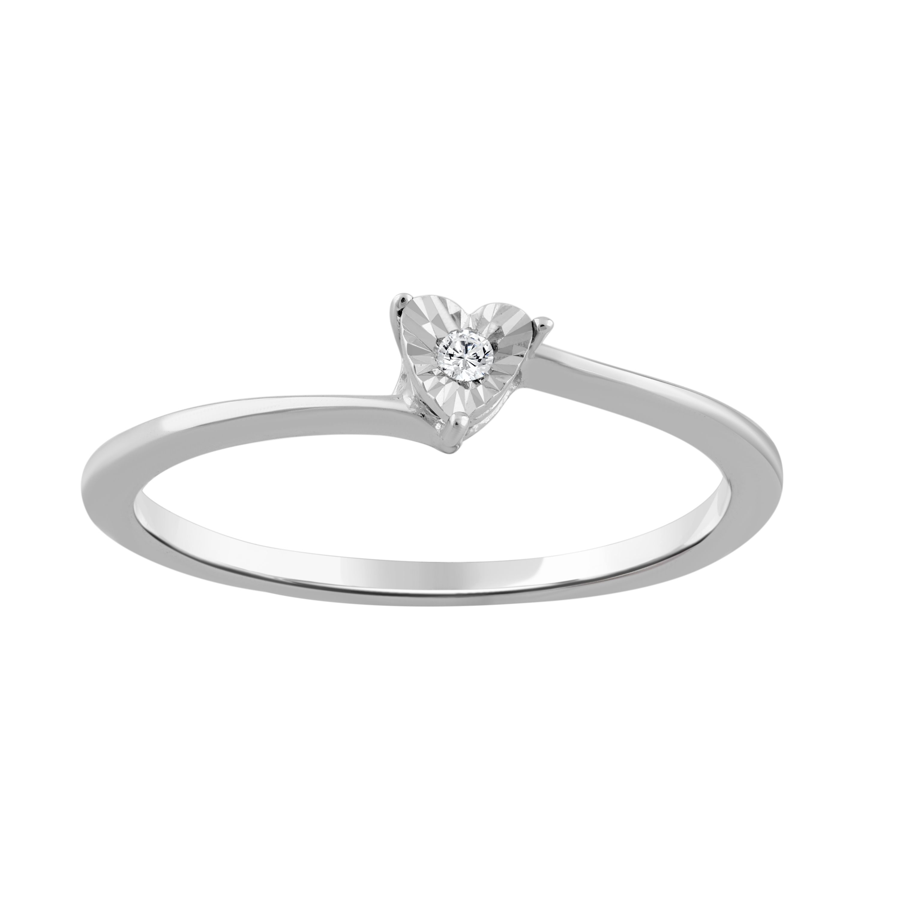 0.01ct. t.w. Diamond Ladies Ring in Sterling Silver