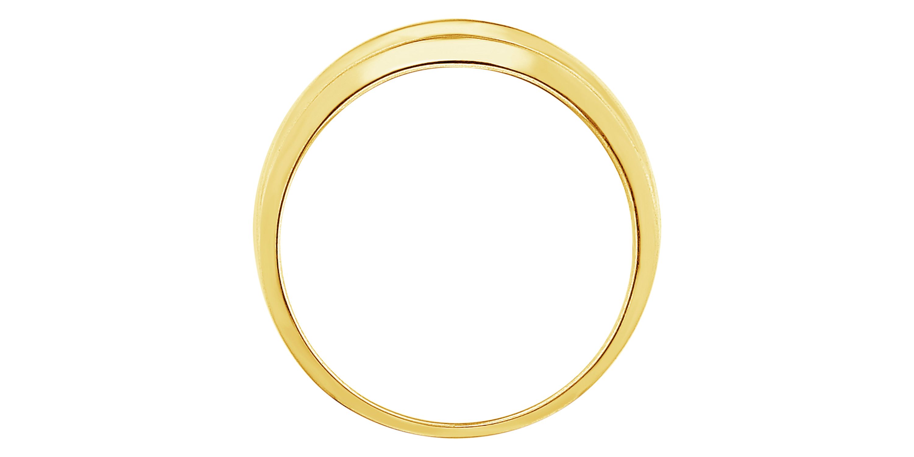 1/6ct. t.w. Diamond Mens Band in 10K Yellow Gold