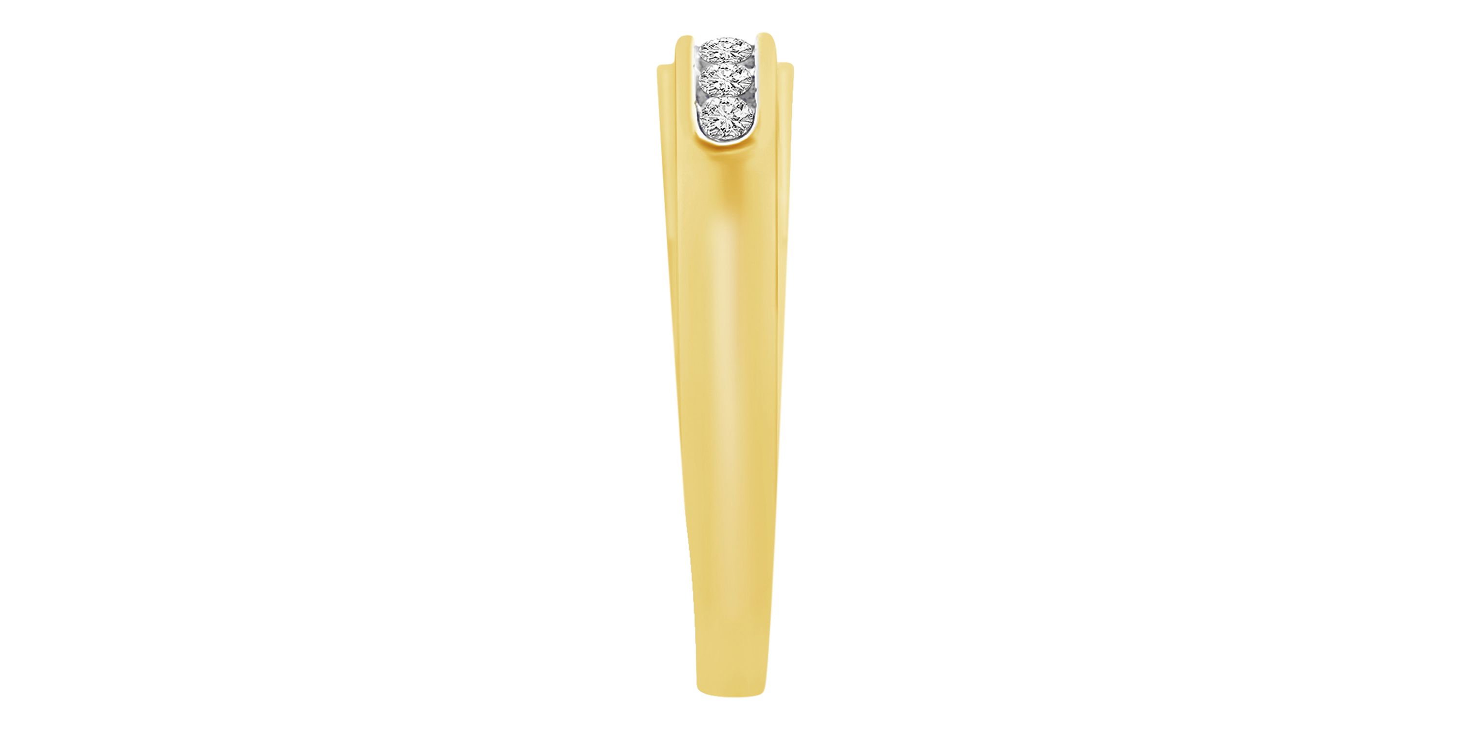 1/6ct. t.w. Diamond Mens Band in 10K Yellow Gold
