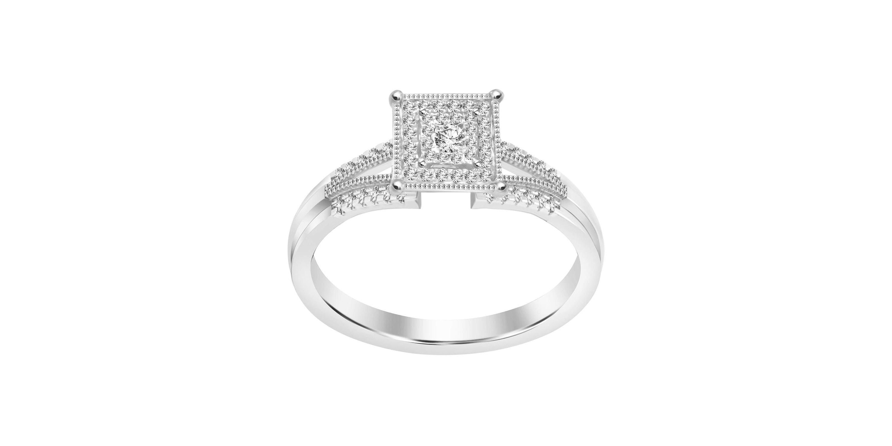 1/5ct. t.w. Diamond Baby Bridal Set in 10K White Gold