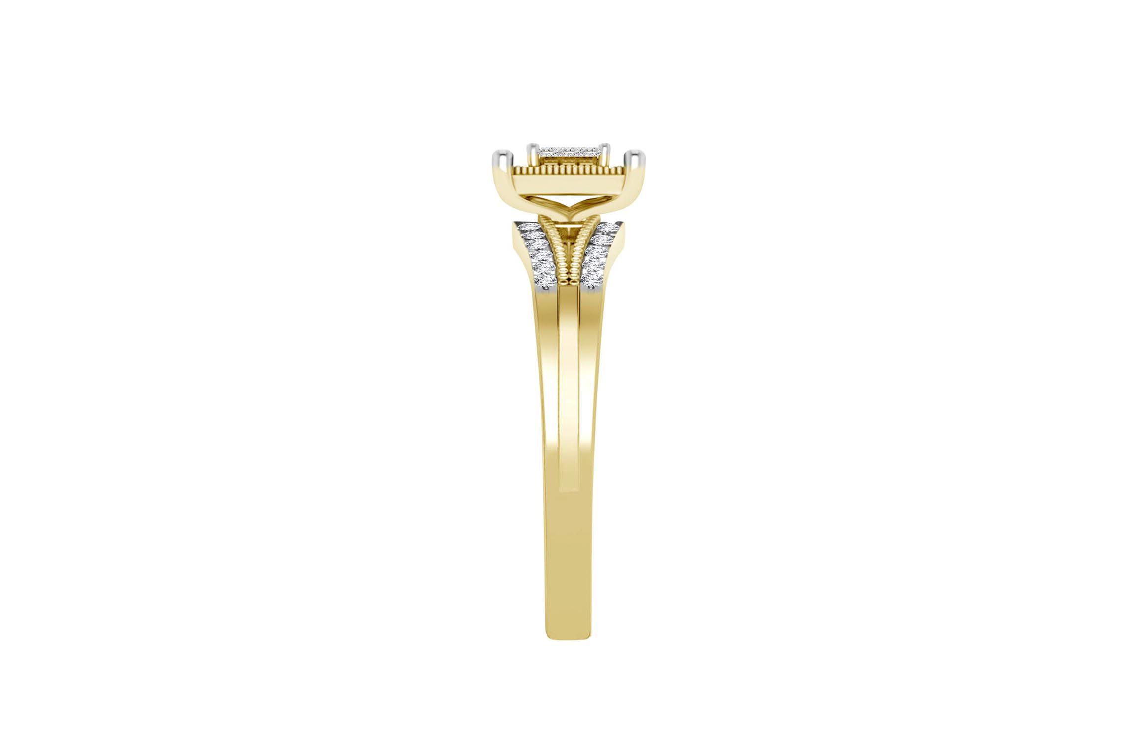 1/5ct. t.w. Diamond Baby Bridal Set in 10K Yellow Gold