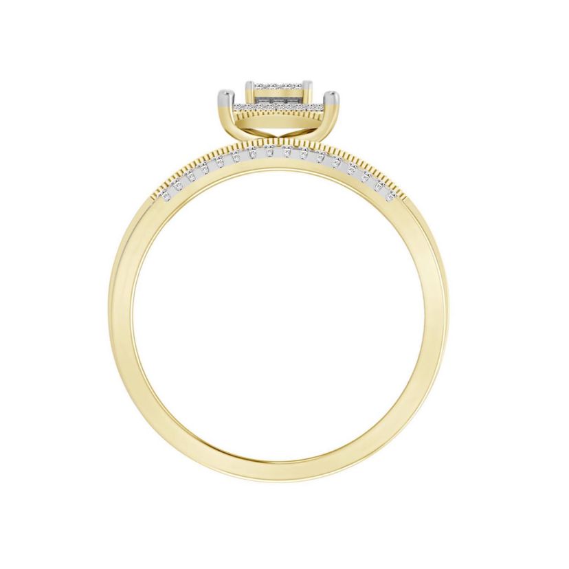 1/5ct. t.w. Diamond Baby Bridal Set in 10K Yellow Gold
