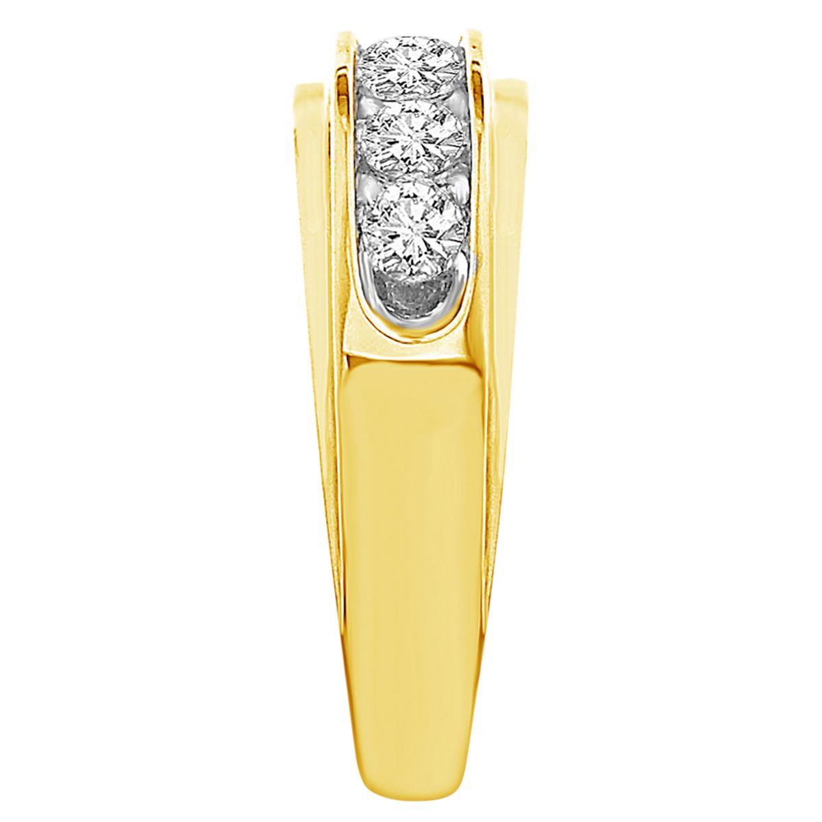 1ct. t.w. Diamond Mens Band in 10K Yellow Gold