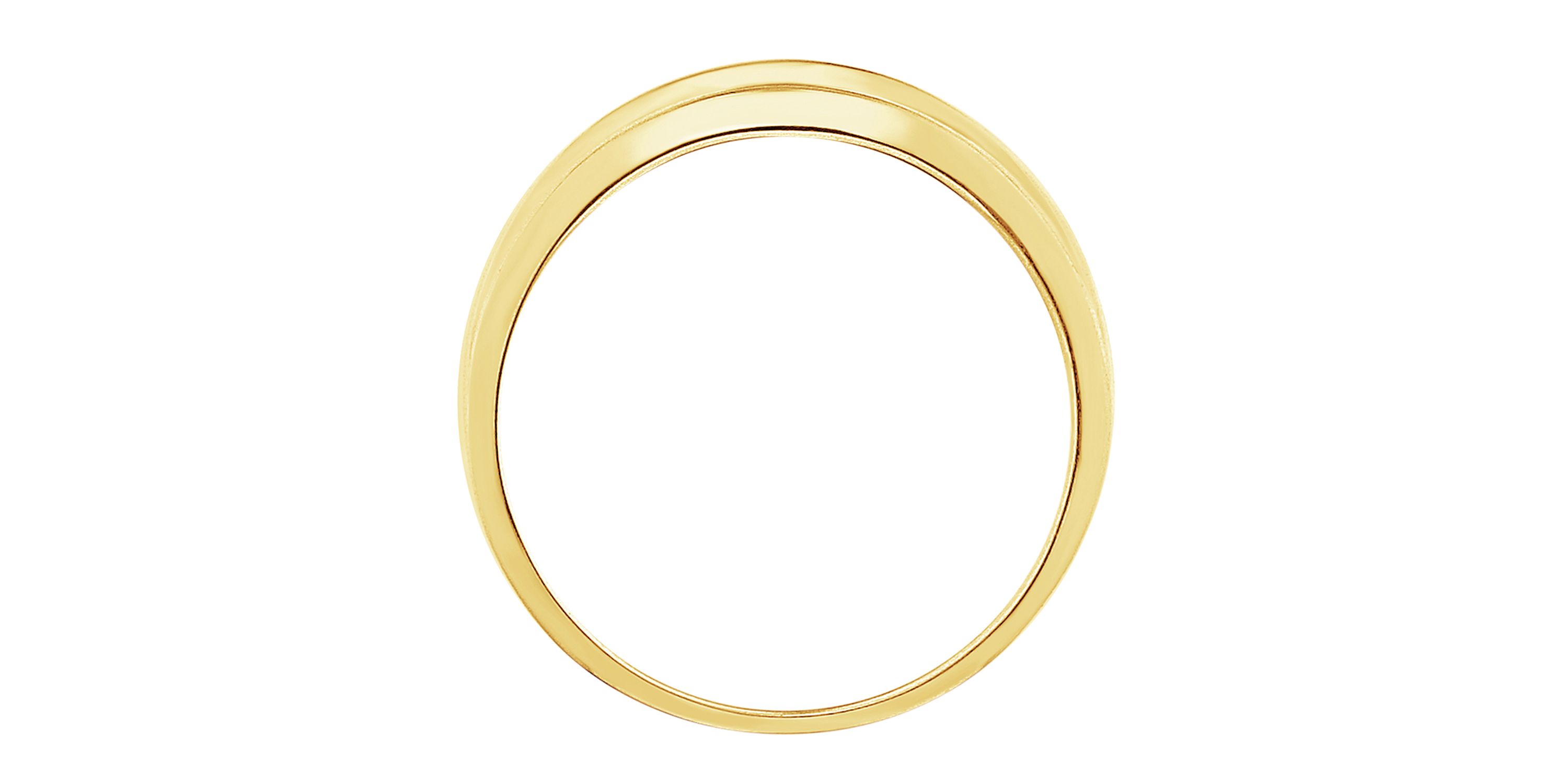 1ct. t.w. Diamond Mens Band in 10K Yellow Gold