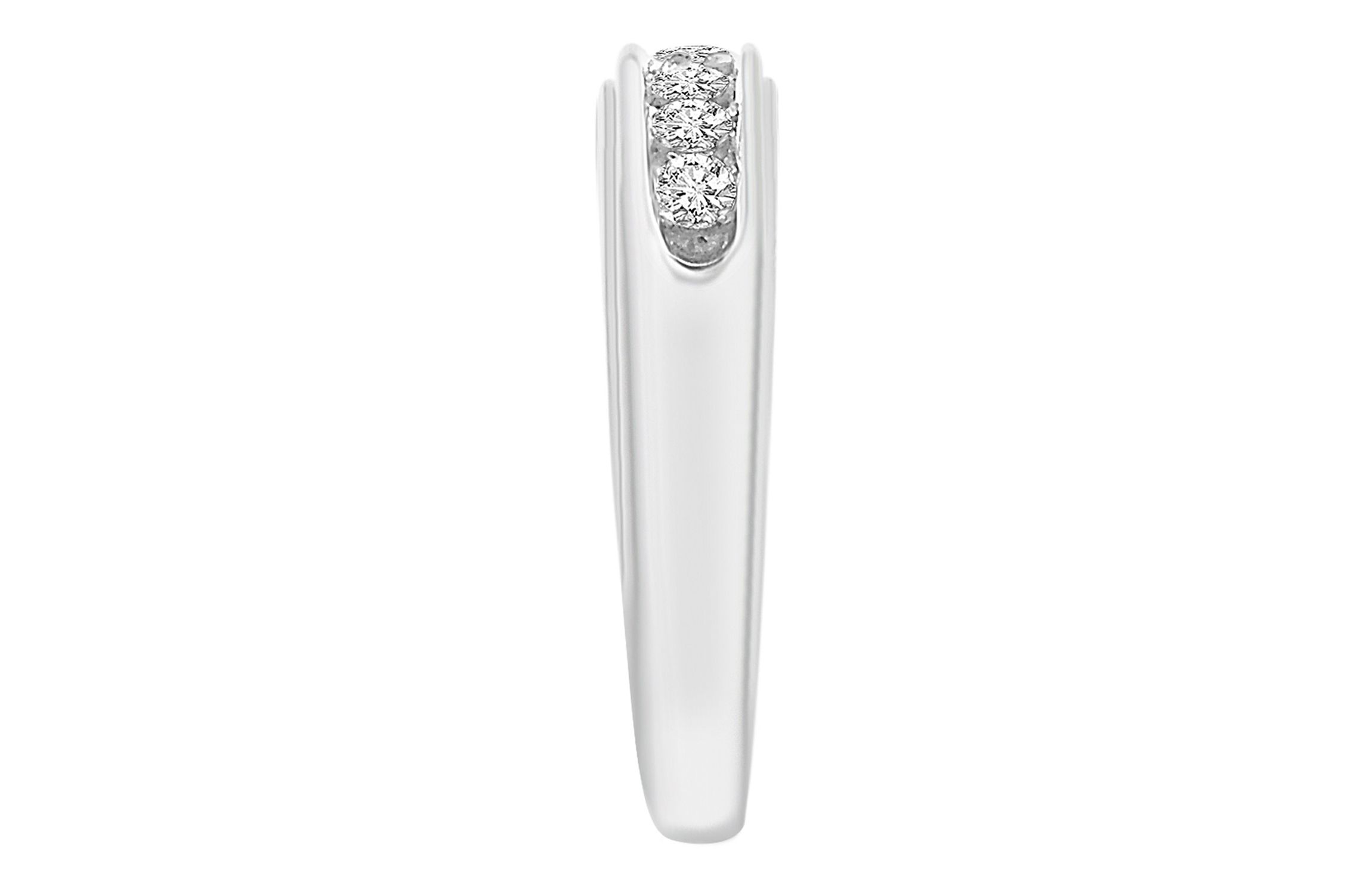 1/2ct. t.w. Diamond Mens Band in 10K White Gold