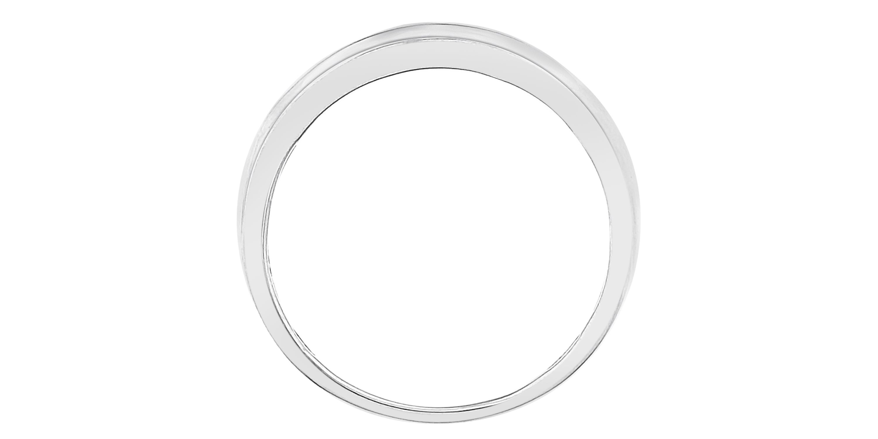 1/2ct. t.w. Diamond Mens Band in 10K White Gold
