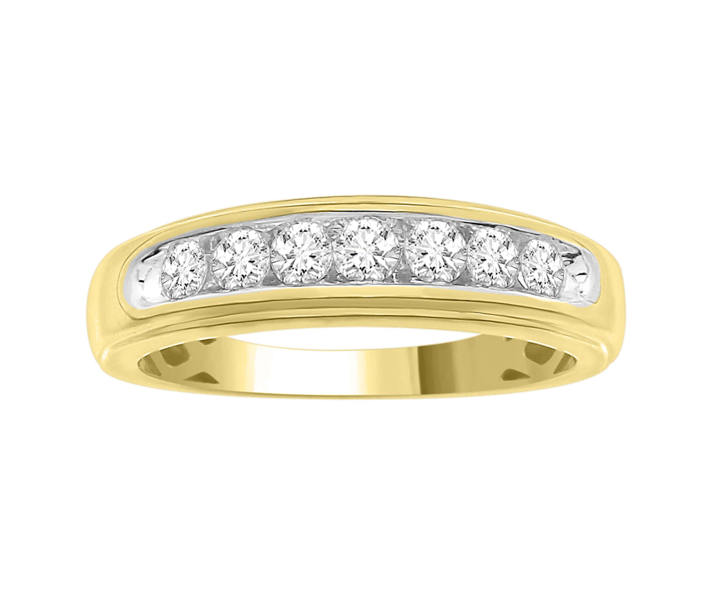 1/2ct. t.w. Diamond Mens Band in 10K Yellow Gold