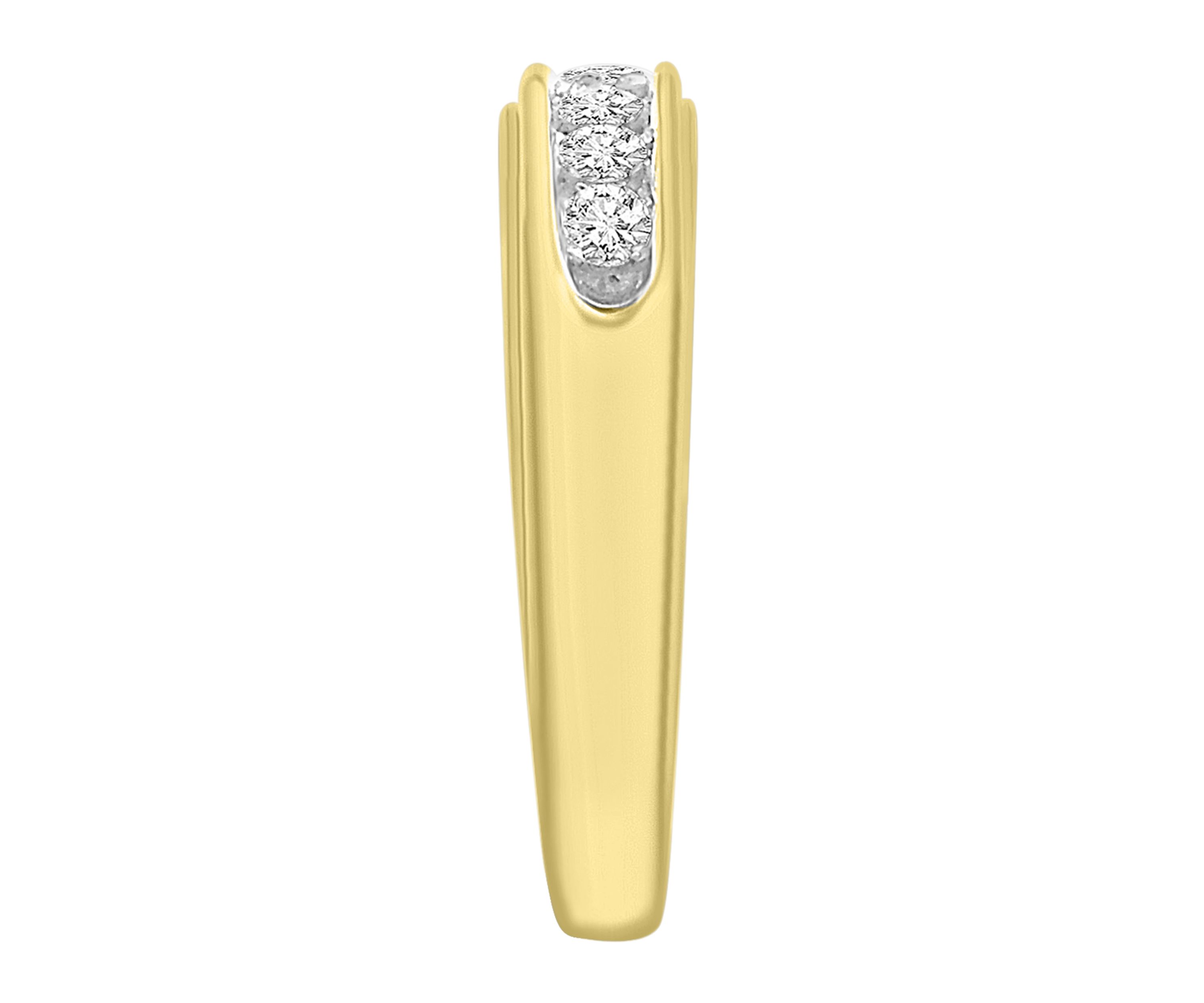 1/2ct. t.w. Diamond Mens Band in 10K Yellow Gold