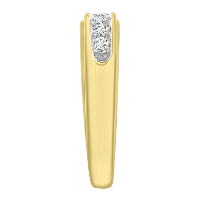 1/2ct. t.w. Diamond Mens Band in 10K Yellow Gold