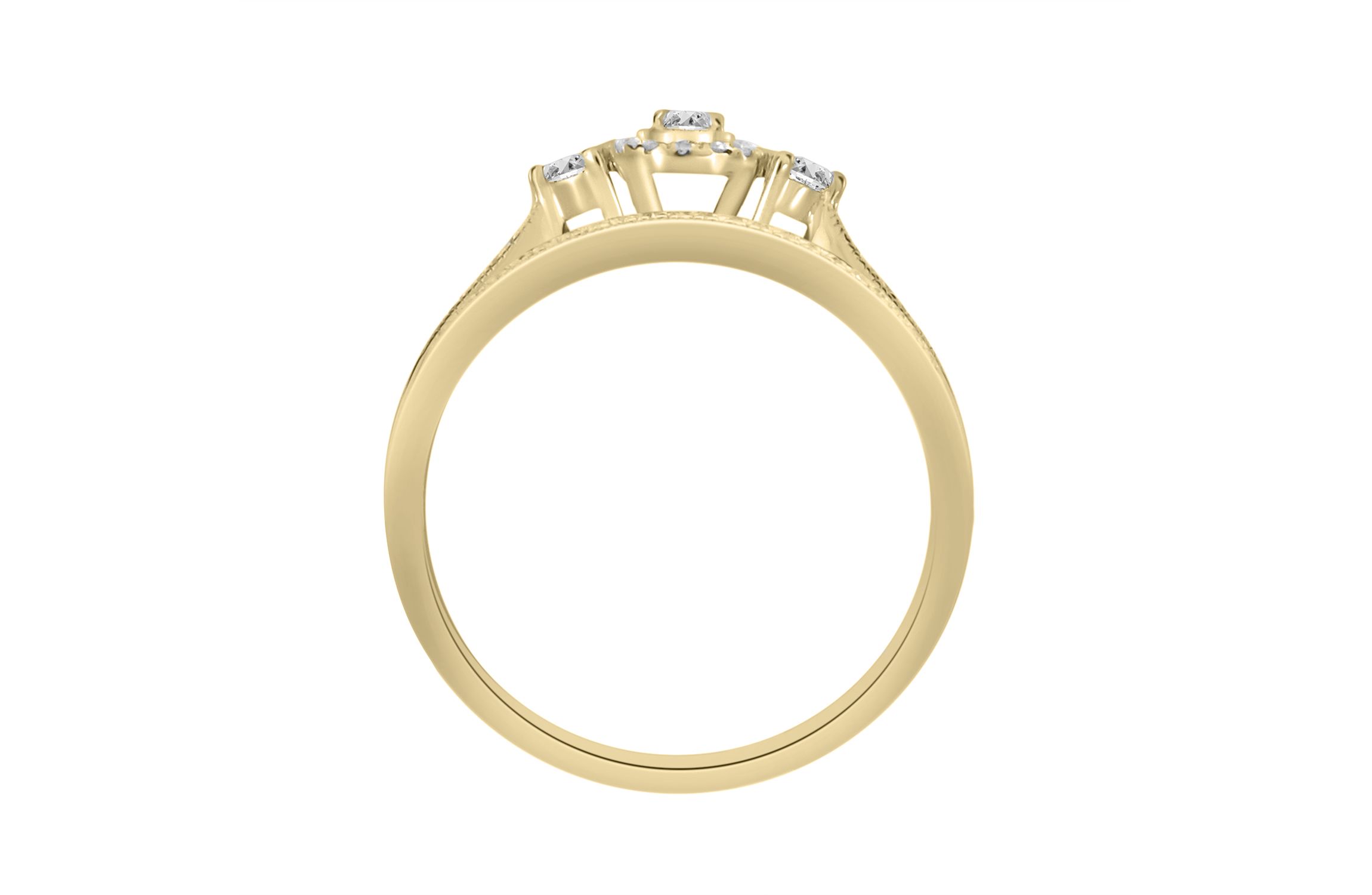 1/4ct. t.w. Diamond Baby Bridal Set in 10K Yellow Gold