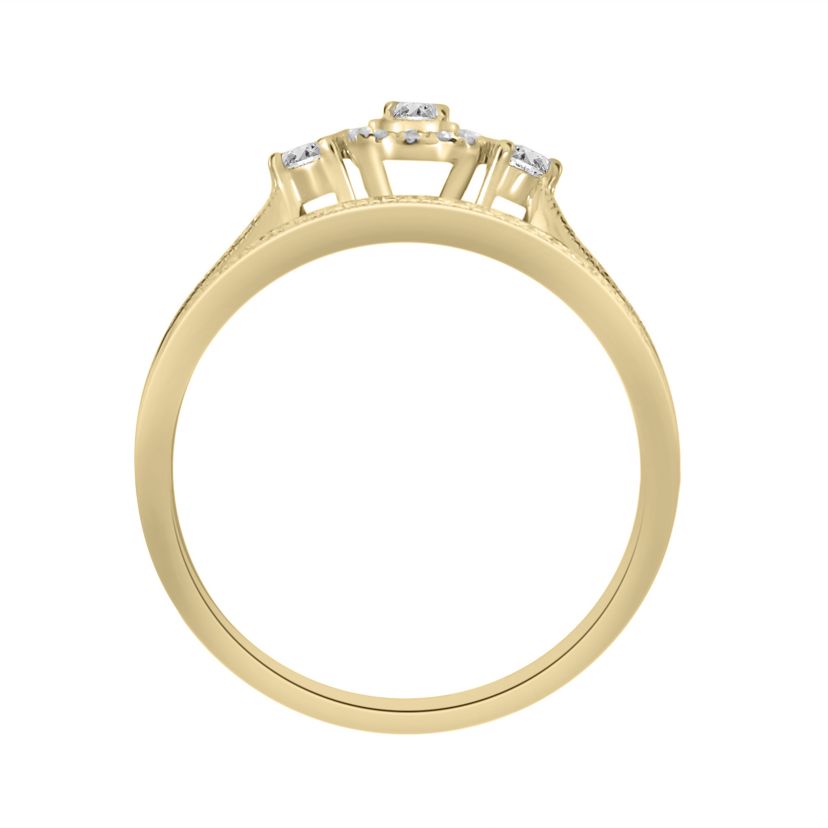 1/4ct. t.w. Diamond Baby Bridal Set in 10K Yellow Gold