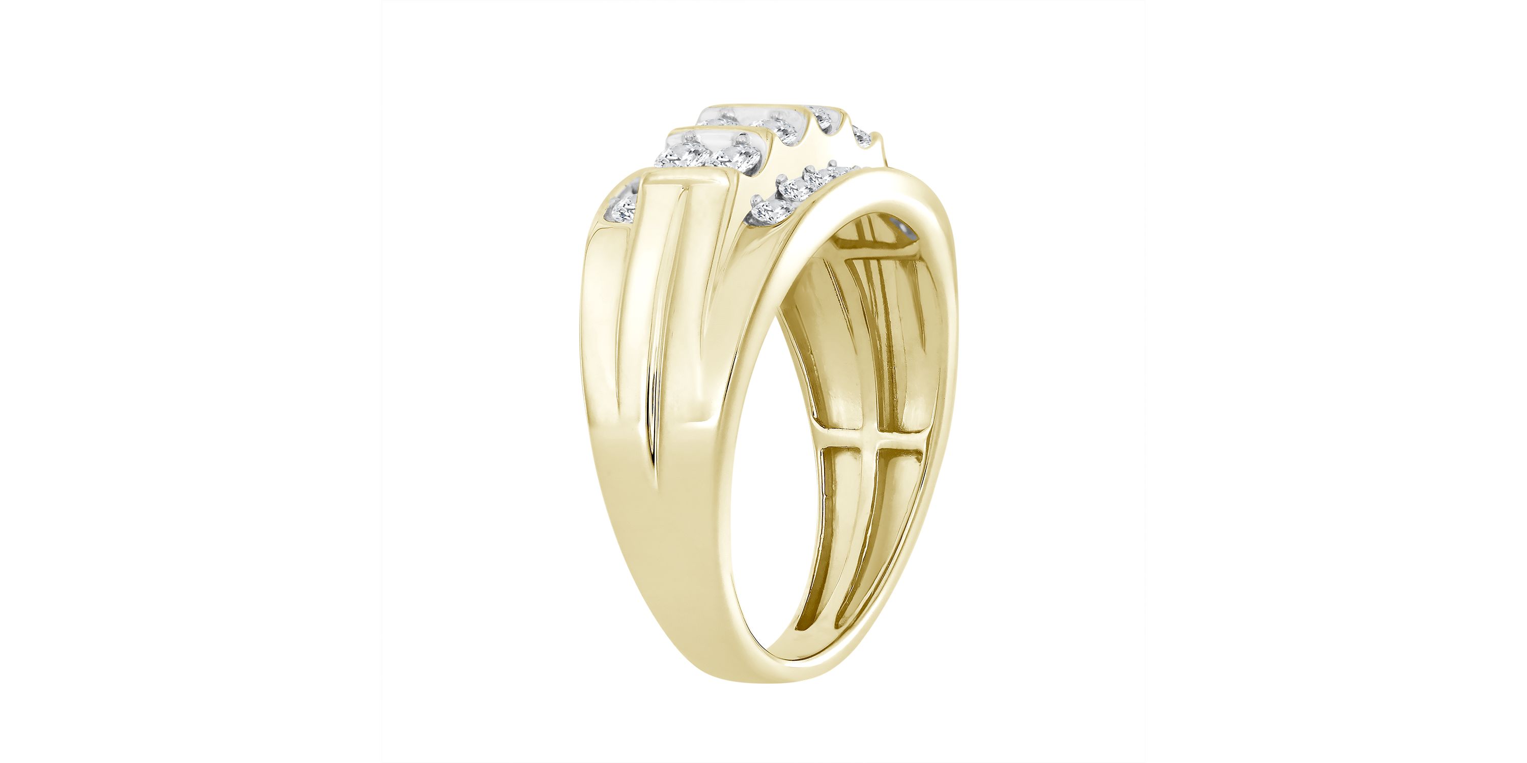 1ct. t.w. Diamond Mens Ring in 10K Yellow Gold