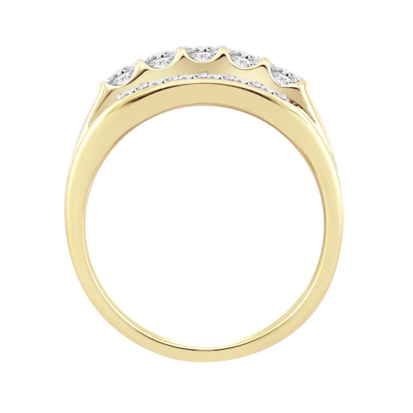 1ct. t.w. Diamond Mens Ring in 10K Yellow Gold