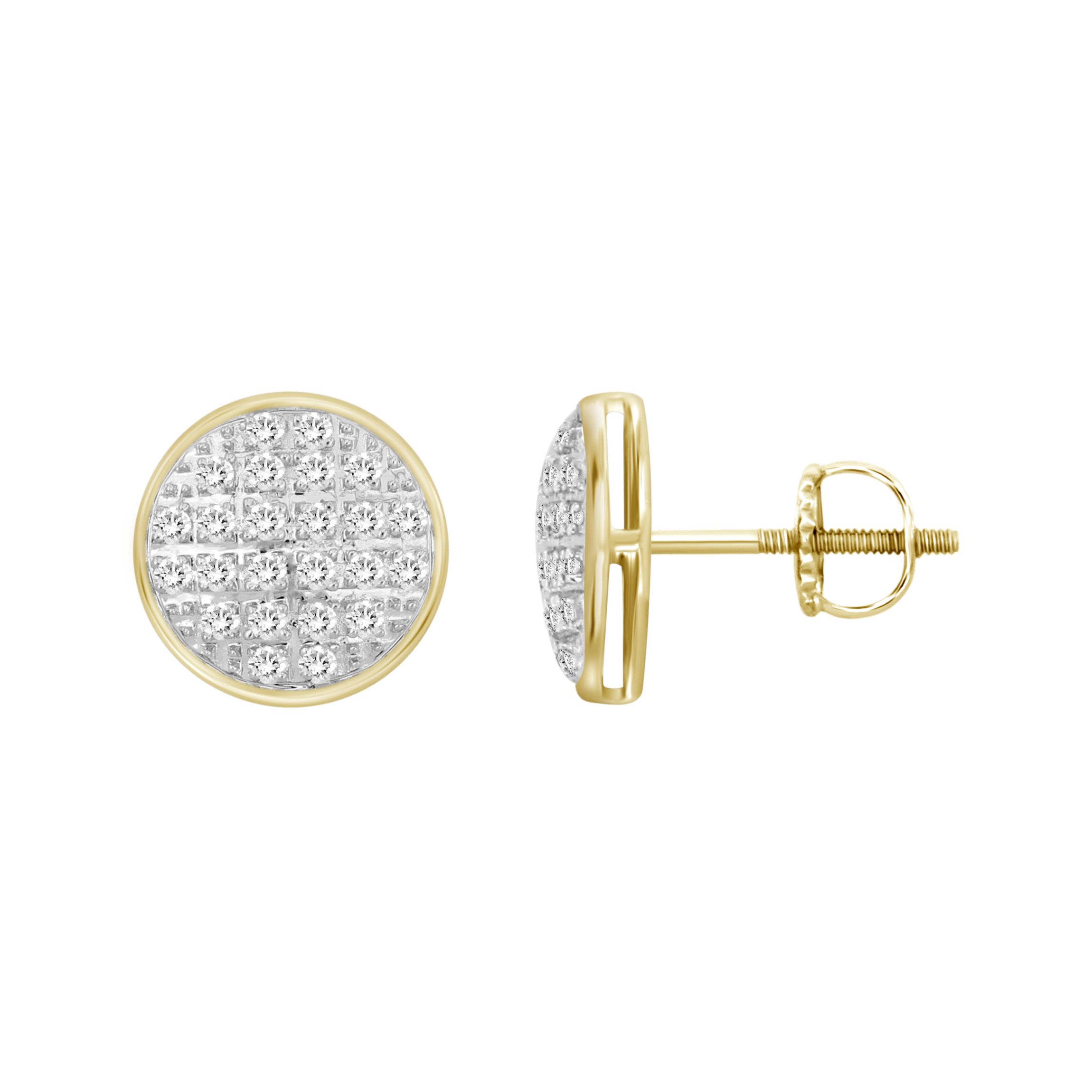 1/6ct. t.w. Diamond Stud Earring in 10K Yellow Gold