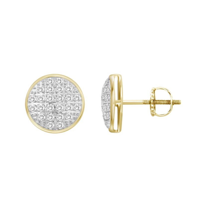 1/6ct. t.w. Diamond Stud Earring in 10K Yellow Gold