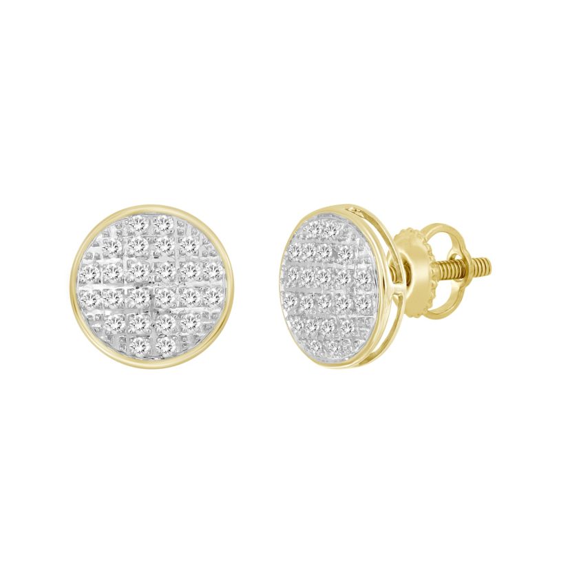 1/6ct. t.w. Diamond Stud Earring in 10K Yellow Gold