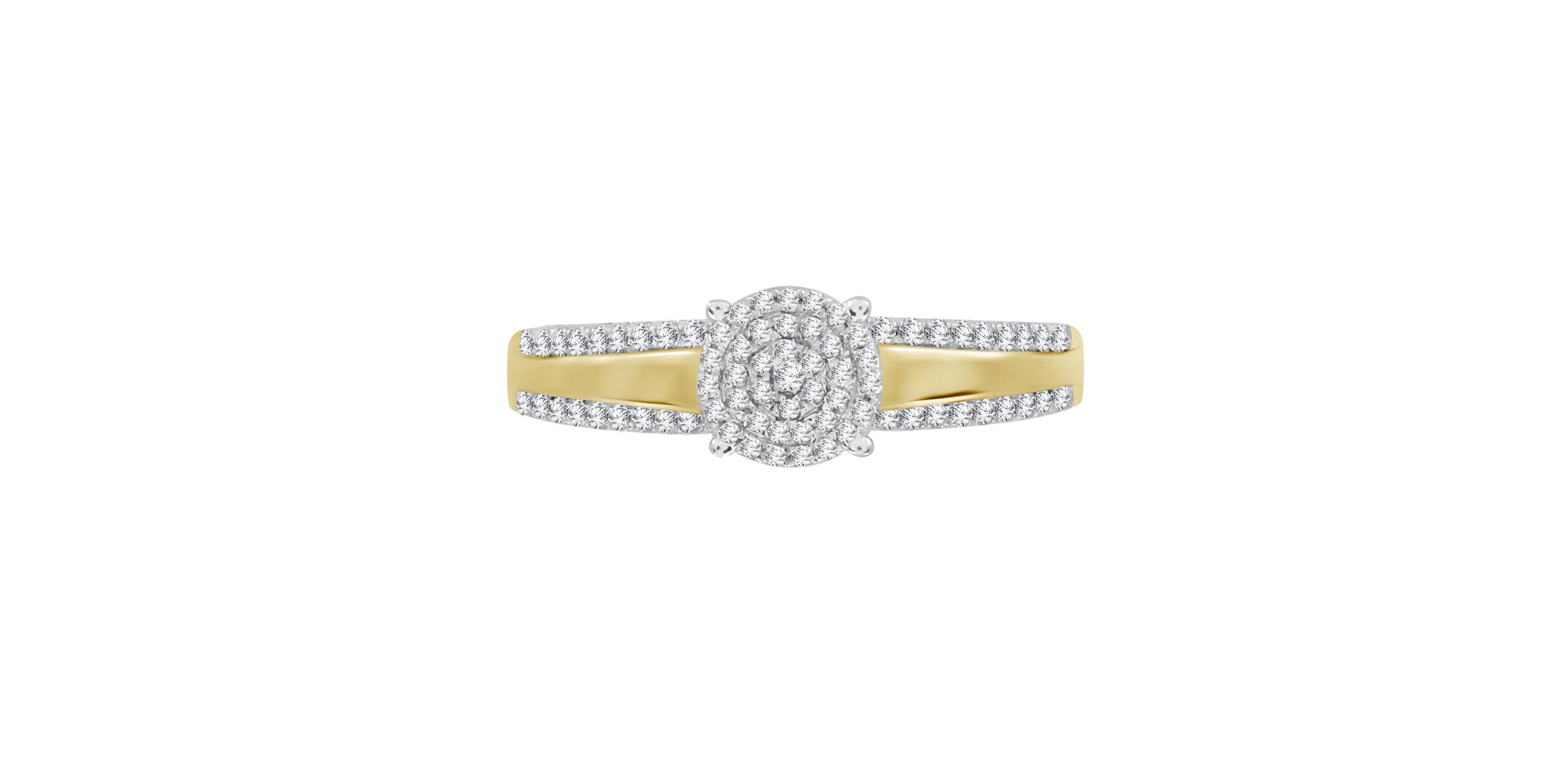1/5ct. t.w. Diamond Ladies Ring in 10K Yellow Gold