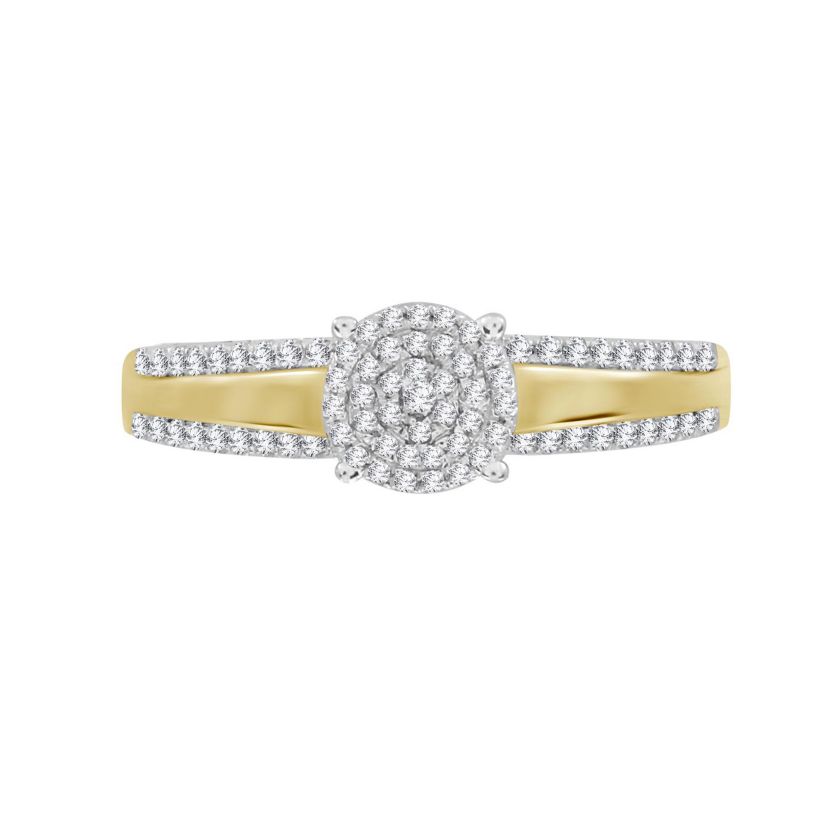 1/5ct. t.w. Diamond Ladies Ring in 10K Yellow Gold