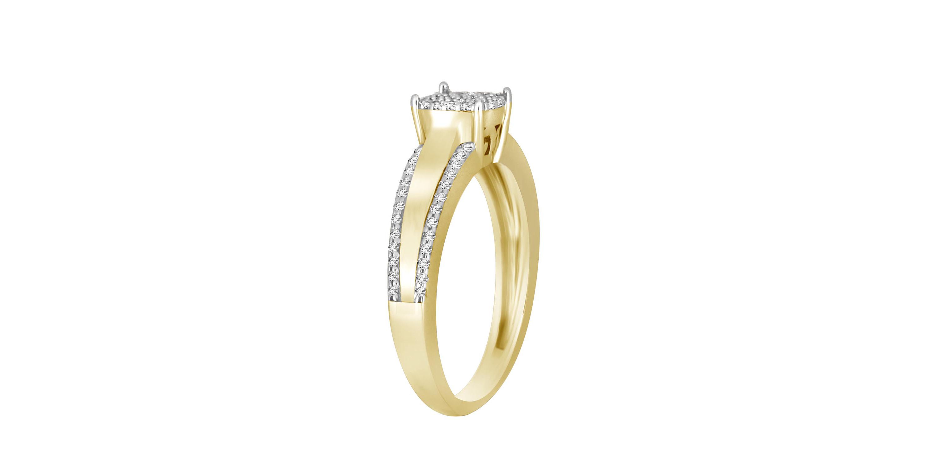 1/5ct. t.w. Diamond Ladies Ring in 10K Yellow Gold