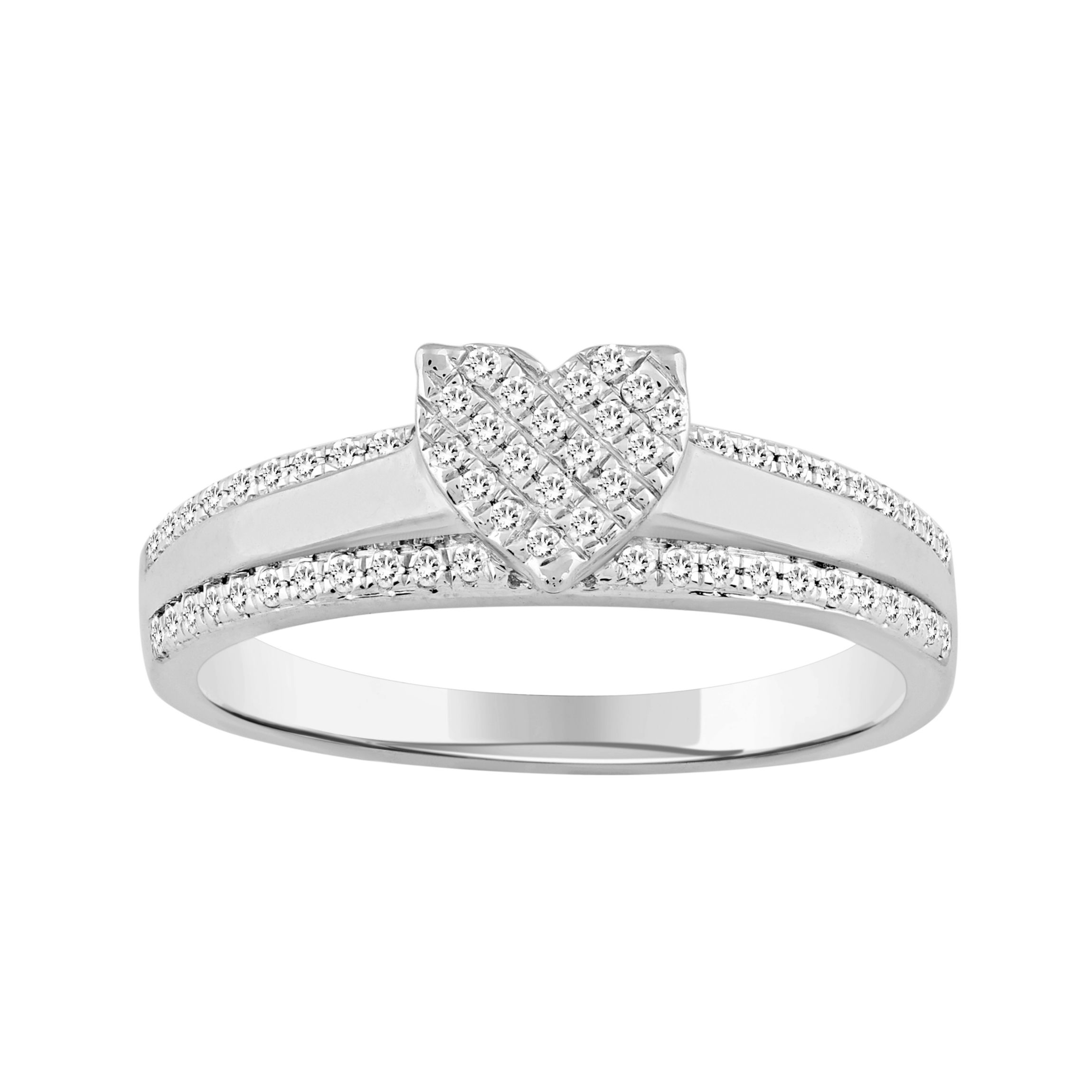 1/5ct. t.w. Diamond Ladies Ring in 10K White Gold