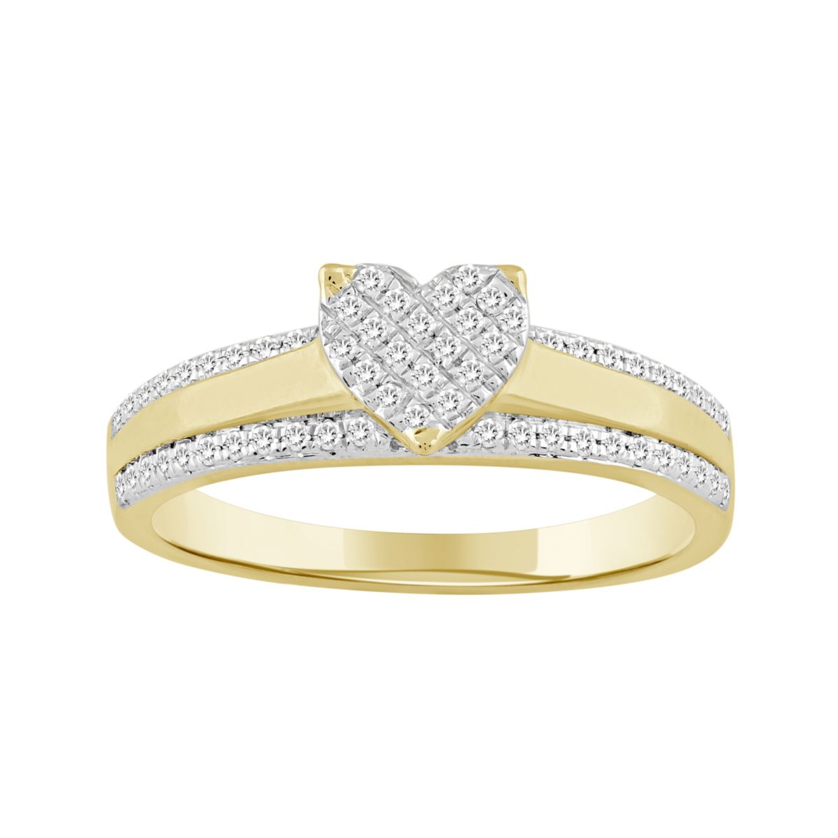 1/5ct. t.w. Diamond Ladies Ring in 10K Yellow Gold