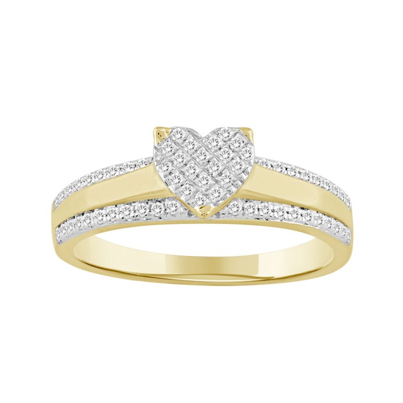 1/5ct. t.w. Diamond Ladies Ring in 10K Yellow Gold