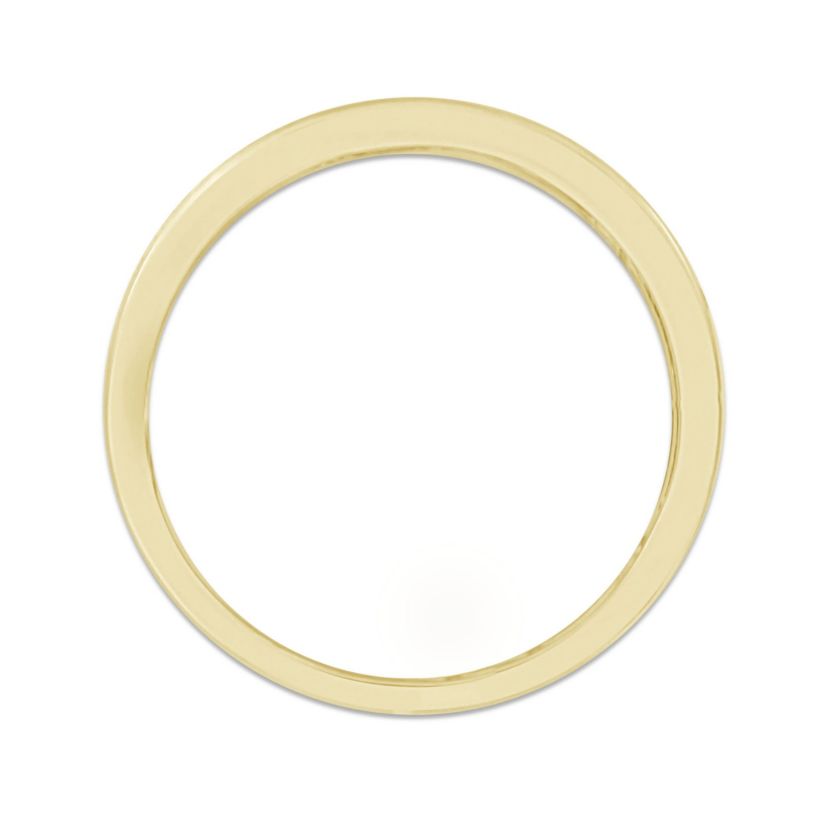 14K Yellow Gold 1/3ct Round Diamond Mens Band