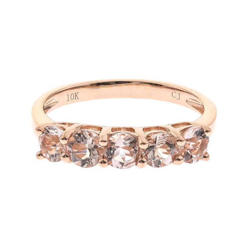 Morganite Ring in 10K Rose Gold