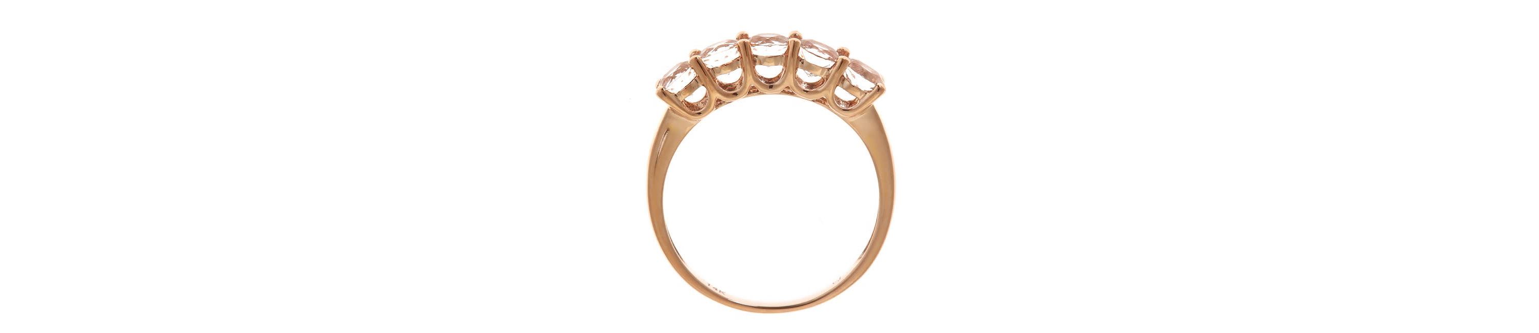Morganite Ring in 10K Rose Gold