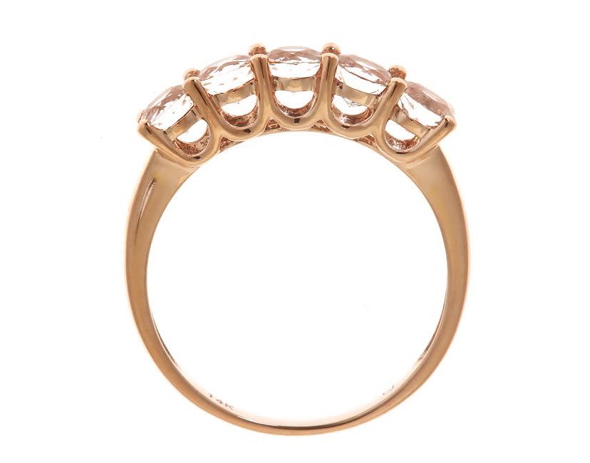 Morganite Ring in 10K Rose Gold