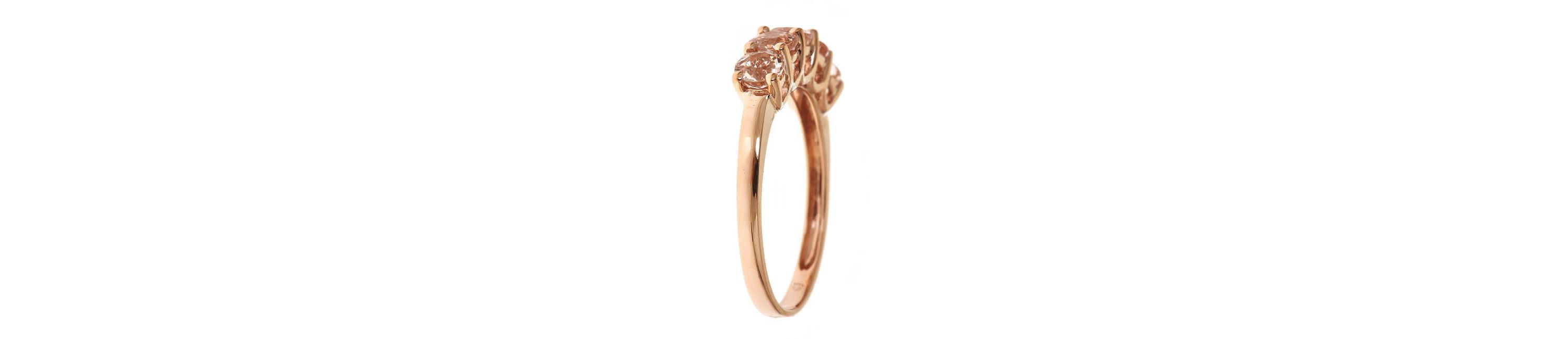 Morganite Ring in 10K Rose Gold