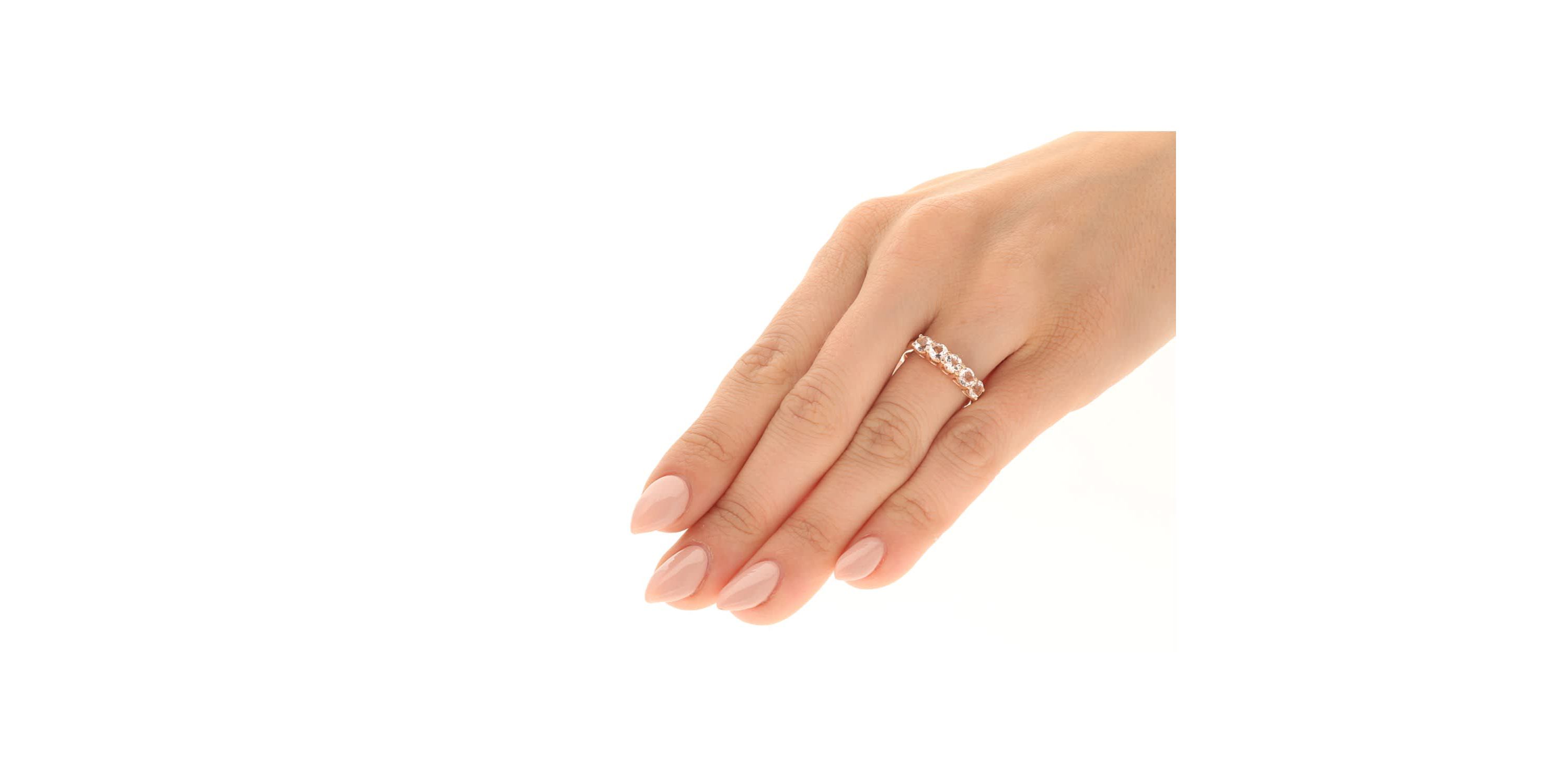 Morganite Ring in 10K Rose Gold