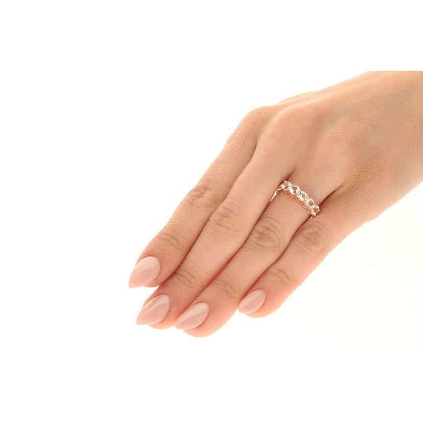 Morganite Ring in 10K Rose Gold