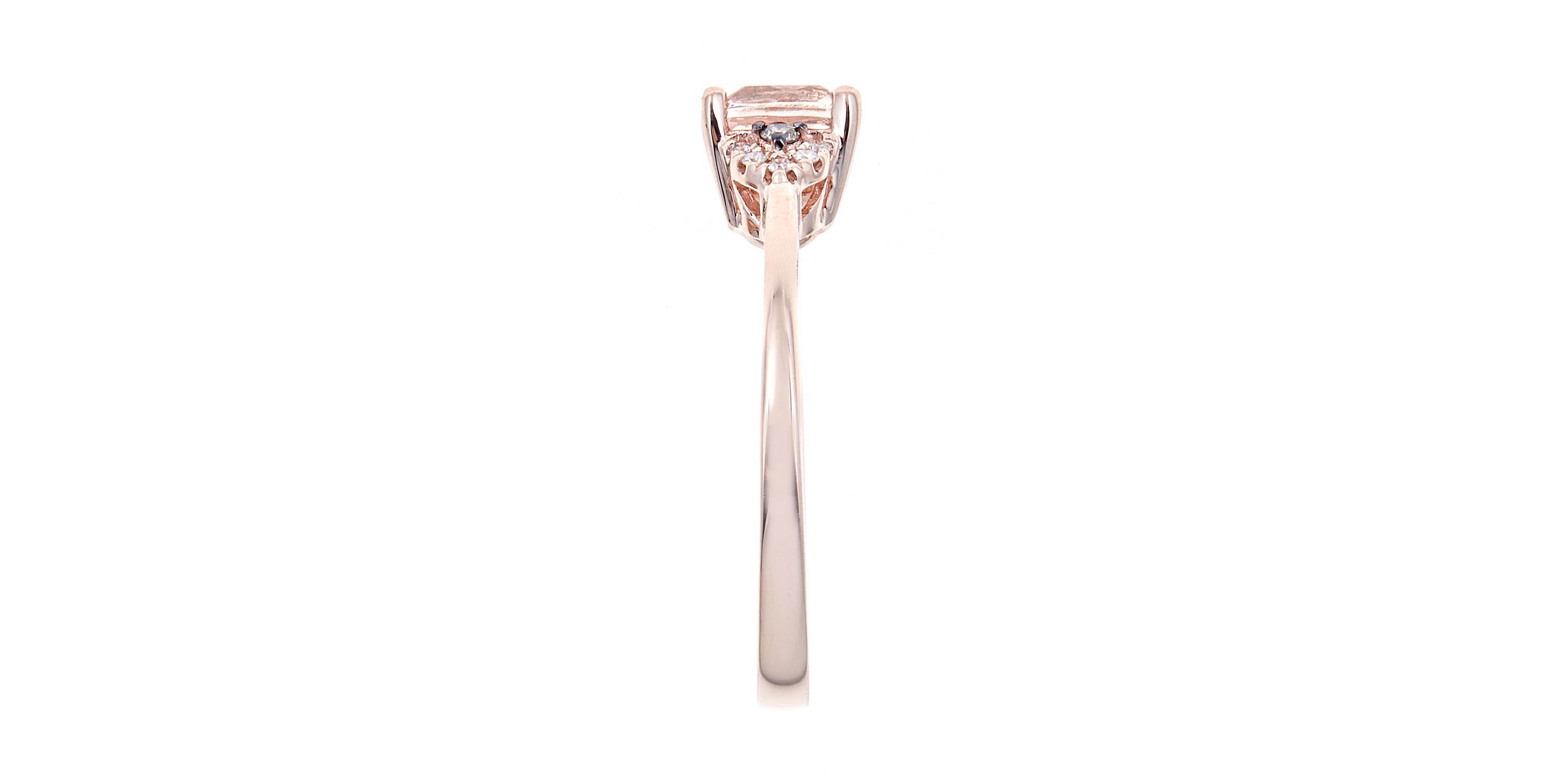 Morganite Ring in 10K Rose Gold
