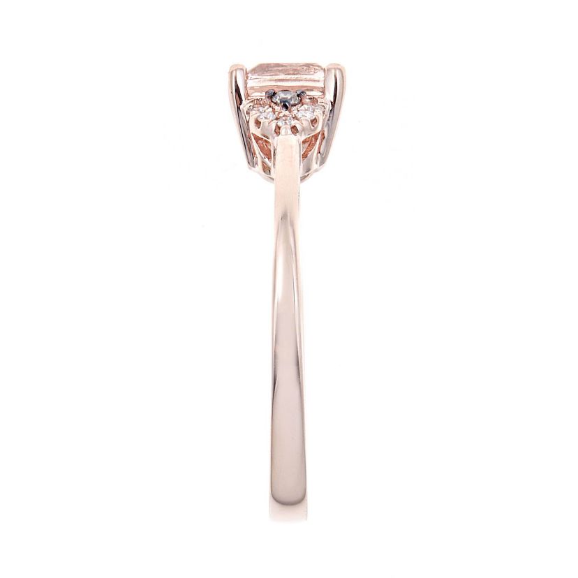 Morganite Ring in 10K Rose Gold