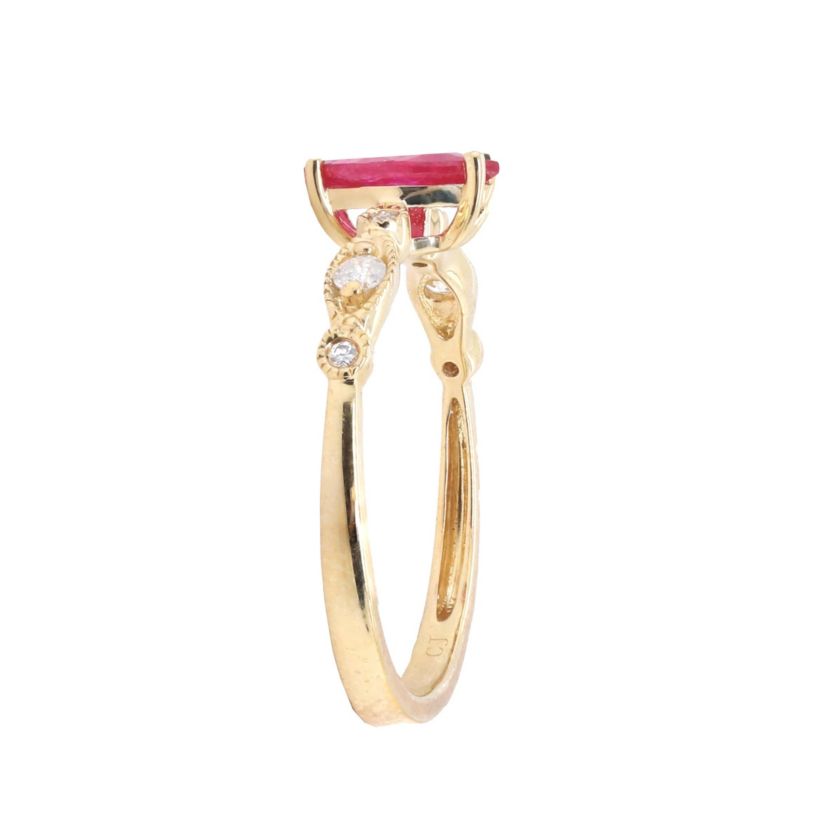 Ruby Ring in 10K Yellow Gold
