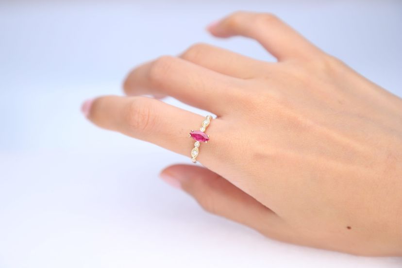 Ruby Ring in 10K Yellow Gold