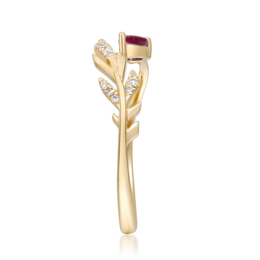 Ruby Ring in 14K Yellow Gold