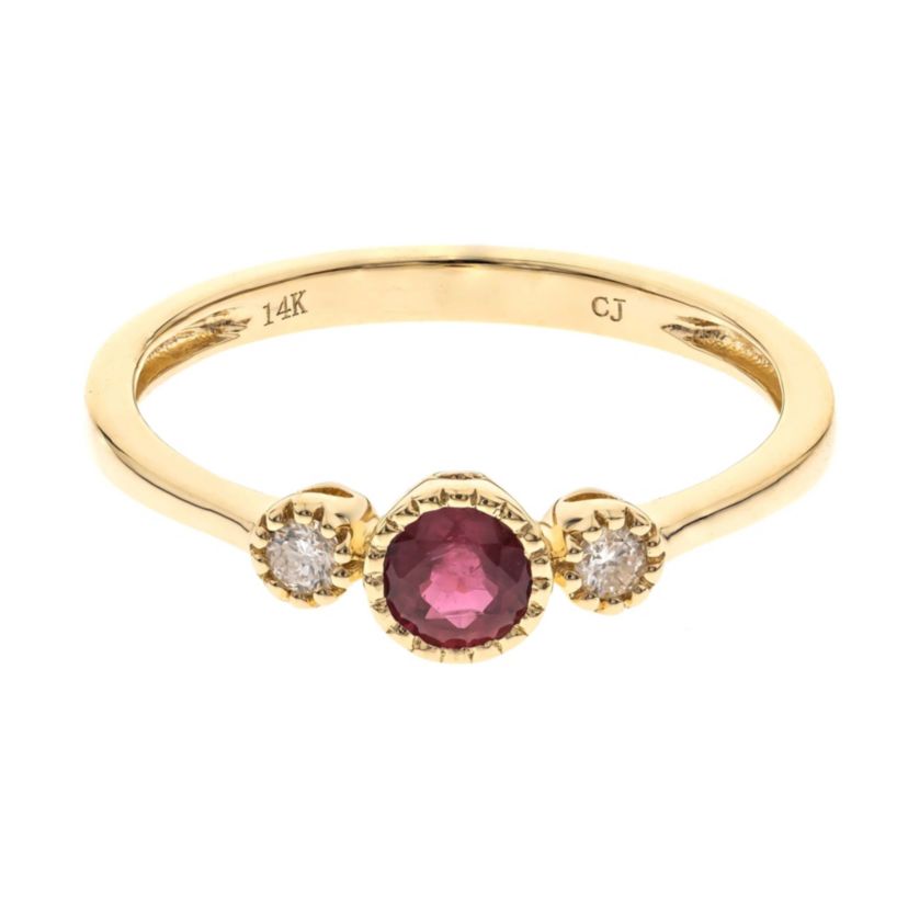 Ruby Ring in 10K Yellow Gold