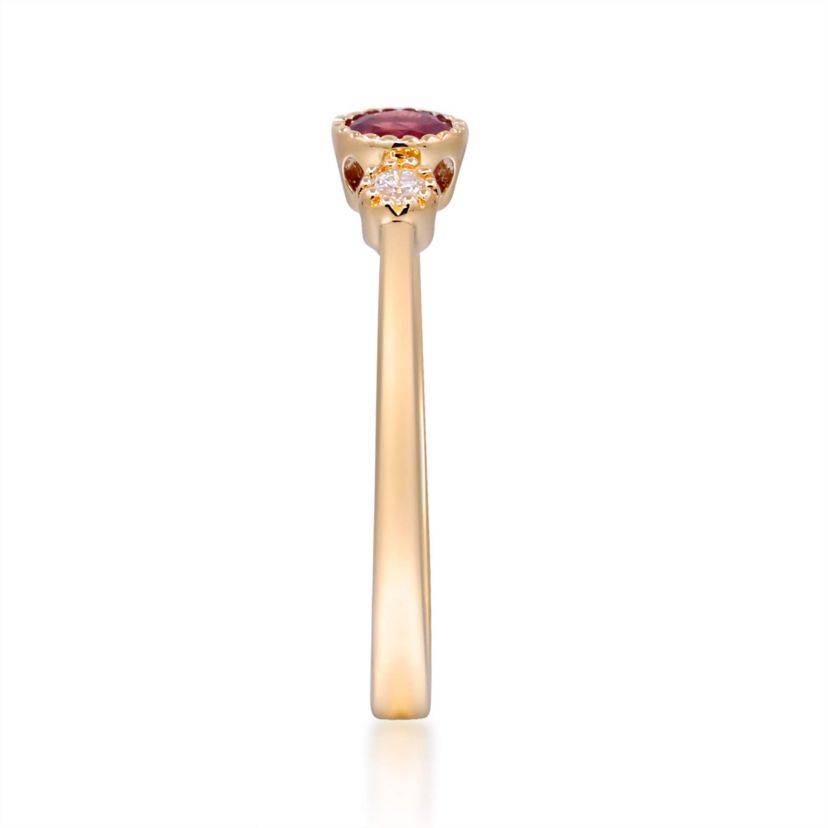 Ruby Ring in 10K Yellow Gold