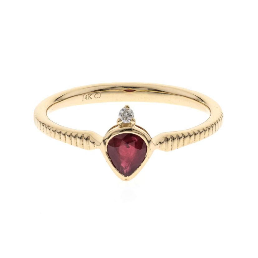 Ruby Ring in 14K Yellow Gold